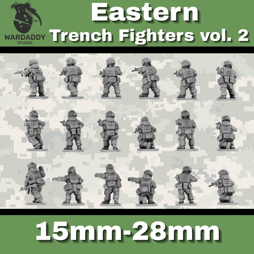 Eastern Modern Infantry - 10-28mm Modern Military Miniatures - Resin Wargaming Infantry - Wardaddy Studios - Sigmarite Boutique