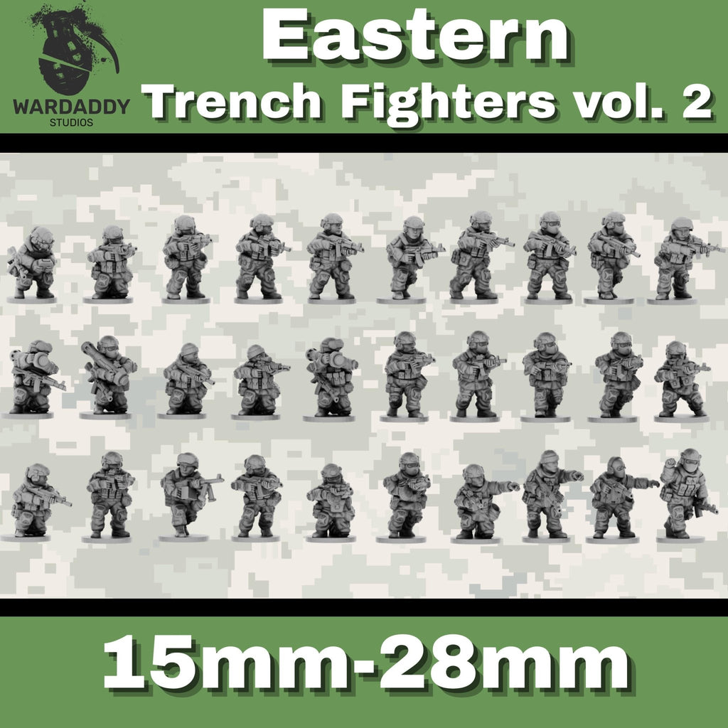 Eastern Modern Infantry - 10-28mm Modern Military Miniatures - Resin Wargaming Infantry - Wardaddy Studios - Sigmarite Boutique