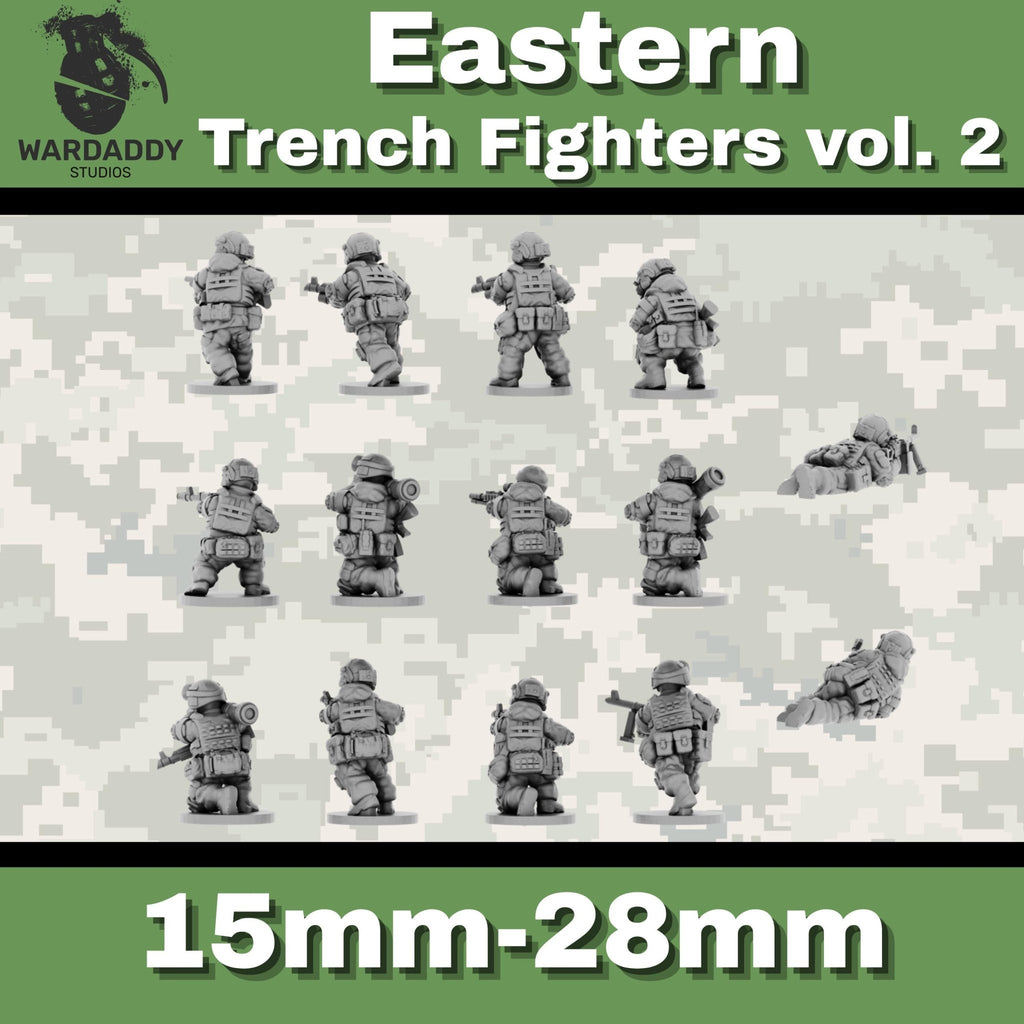 Eastern Modern Infantry - 10-28mm Modern Military Miniatures - Resin Wargaming Infantry - Wardaddy Studios - Sigmarite Boutique