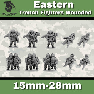 Eastern Modern Infantry Casualties and Wounded - 10-28mm Modern Military Miniatures - Resin Wargaming Infantry - Wardaddy Studios - Sigmarite Boutique
