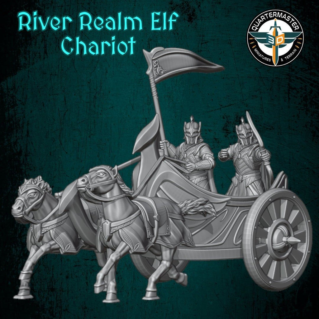 Elf Chariot - Elves and Men - Quartermaster 3D - Sigmarite Boutique