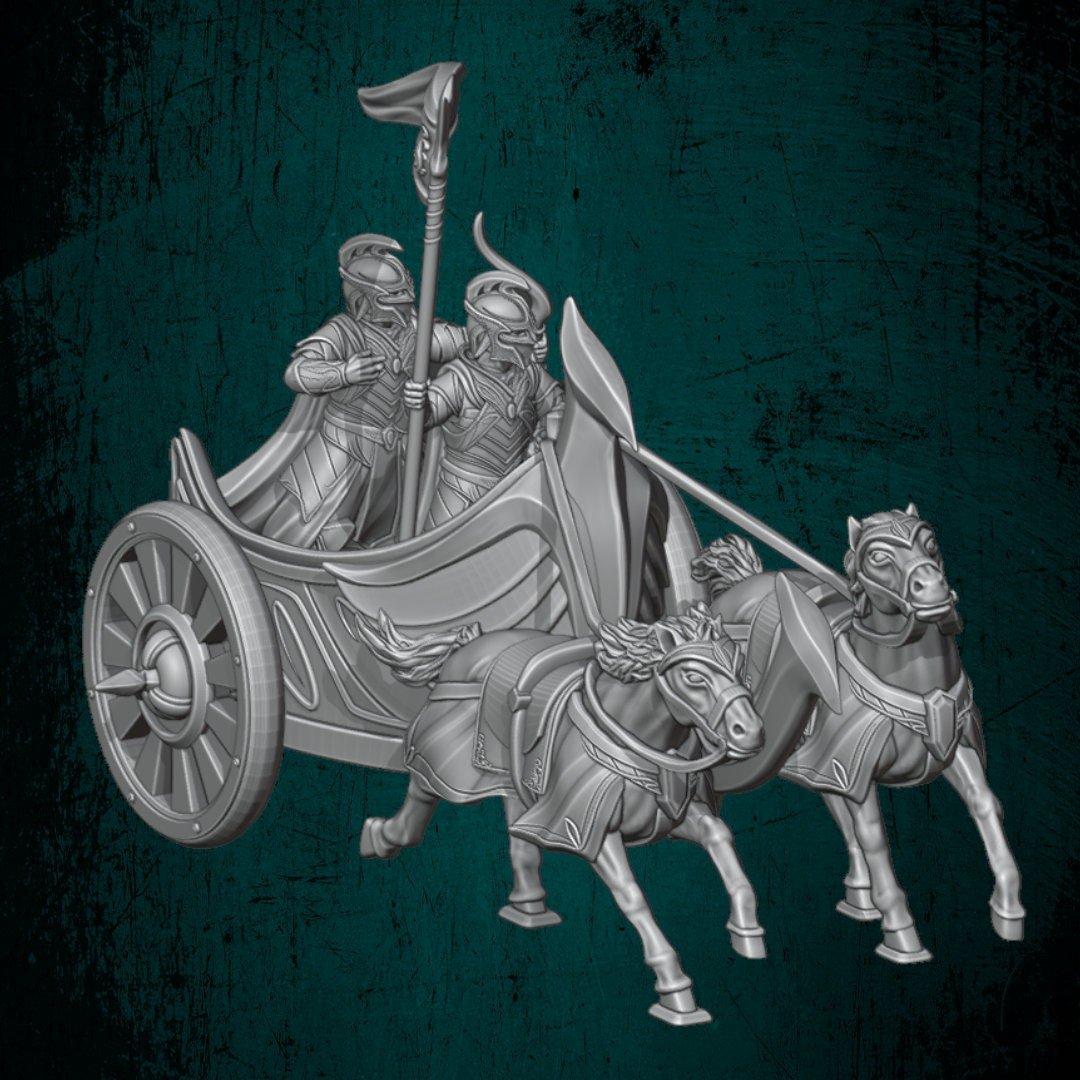 Elf Chariot - Elves and Men - Quartermaster 3D - Sigmarite Boutique