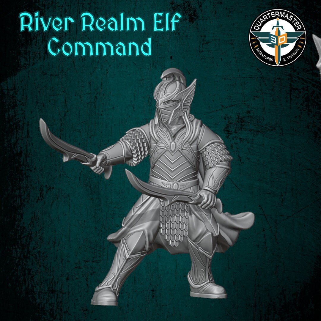 Elf Command - Elves and Men - Quartermaster 3D - Sigmarite Boutique