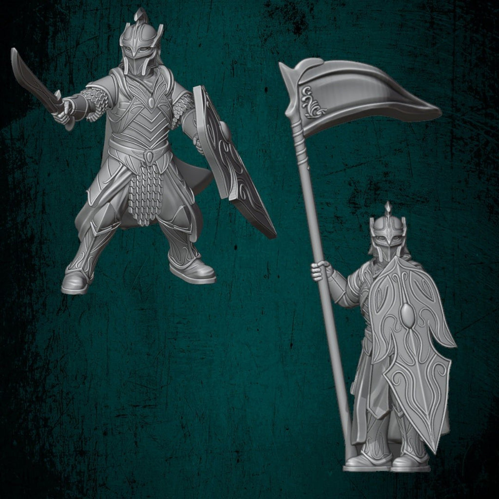 Elf Command - Elves and Men - Quartermaster 3D - Sigmarite Boutique