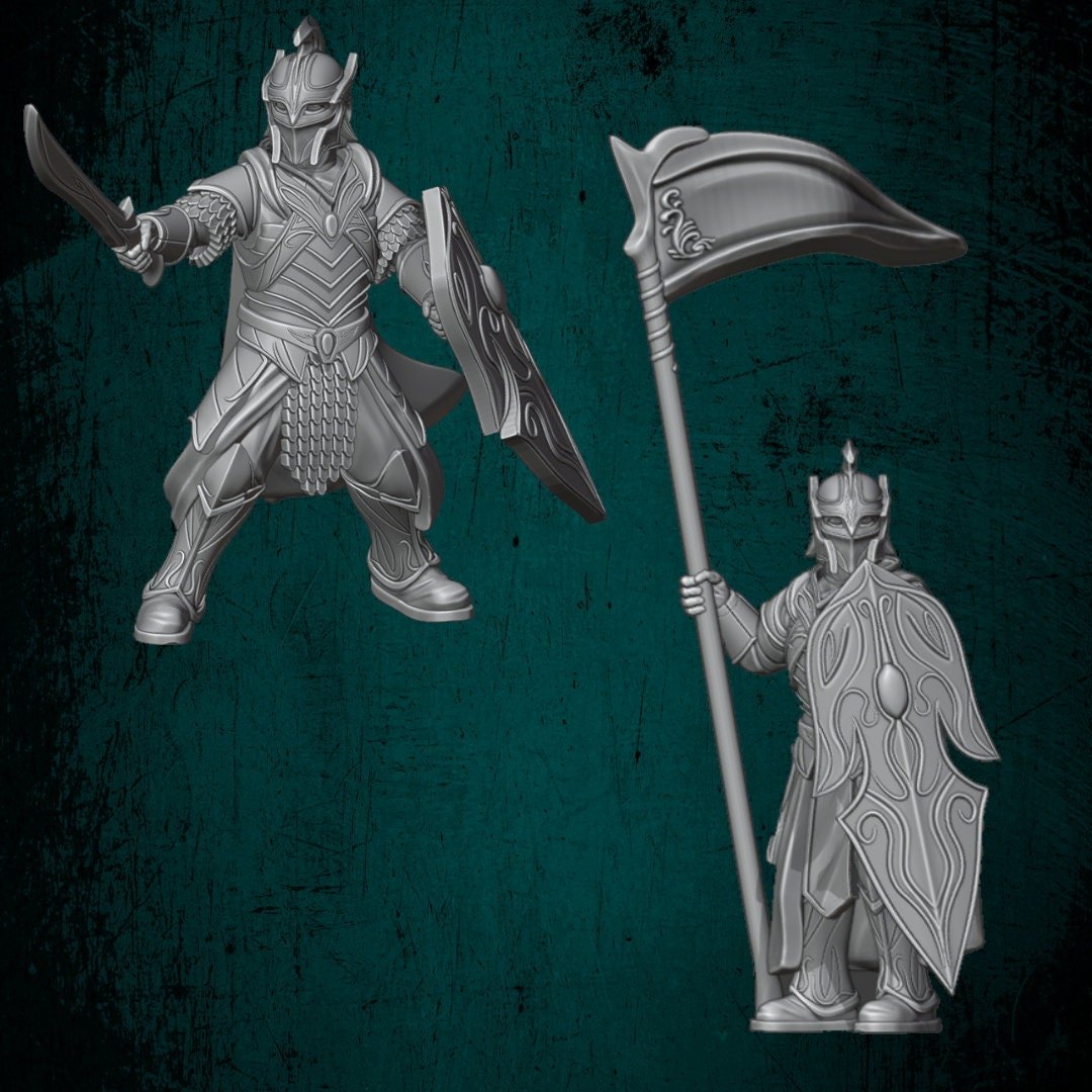Elf Command - Elves and Men - Quartermaster 3D - Sigmarite Boutique