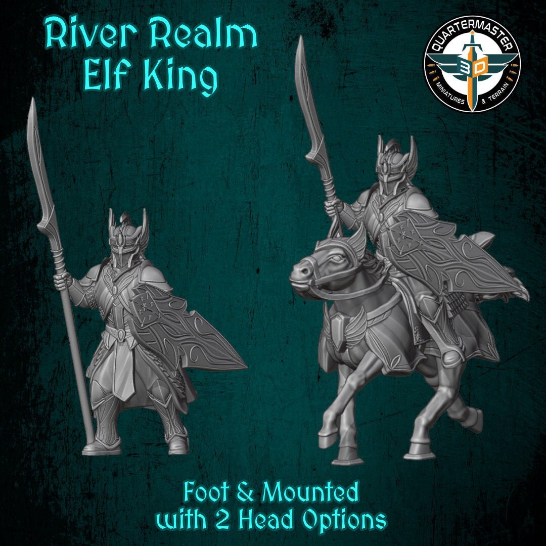 Elf King - Elves and Men - Quartermaster 3D - Sigmarite Boutique