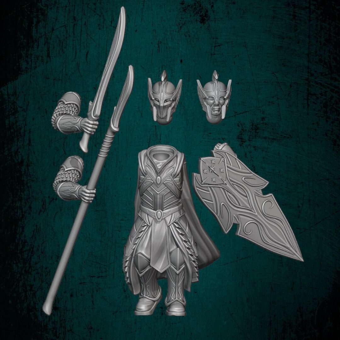 Elf Kings Guard - Elves and Men - Quartermaster 3D - Sigmarite Boutique