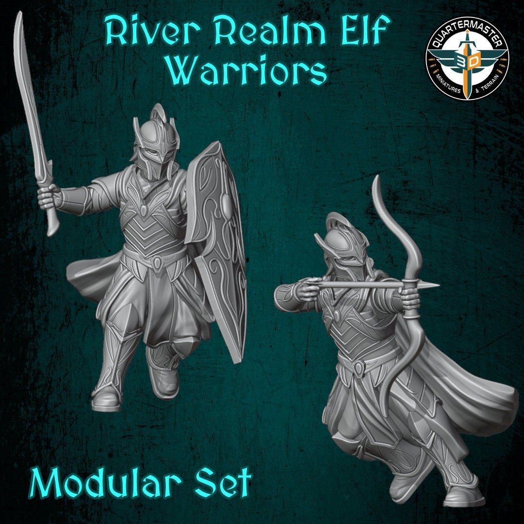 Elf Warriors - Elves and Men - Quartermaster 3D - Sigmarite Boutique