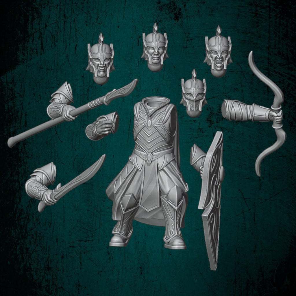 Elf Warriors - Elves and Men - Quartermaster 3D - Sigmarite Boutique