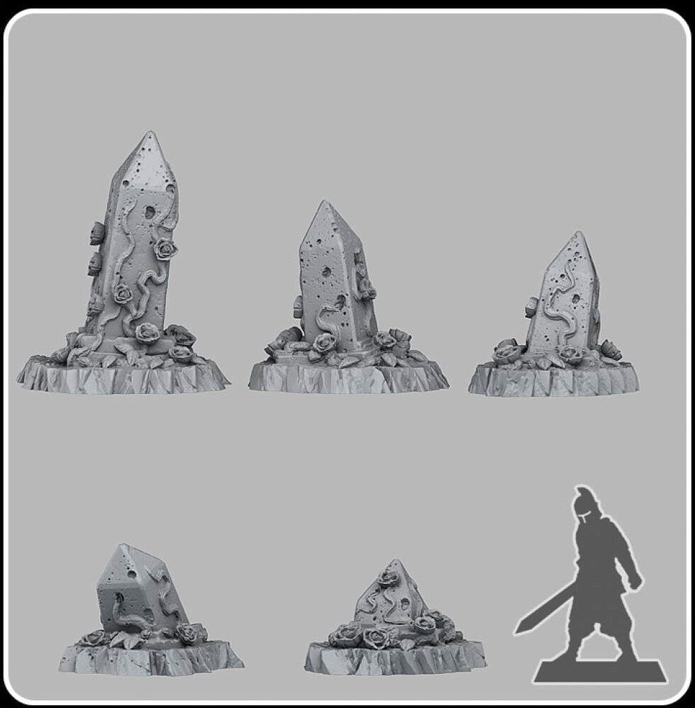 Enchanted Obelisks - Fantastic Plants and Rocks - Print Your Monsters - Sigmarite Boutique