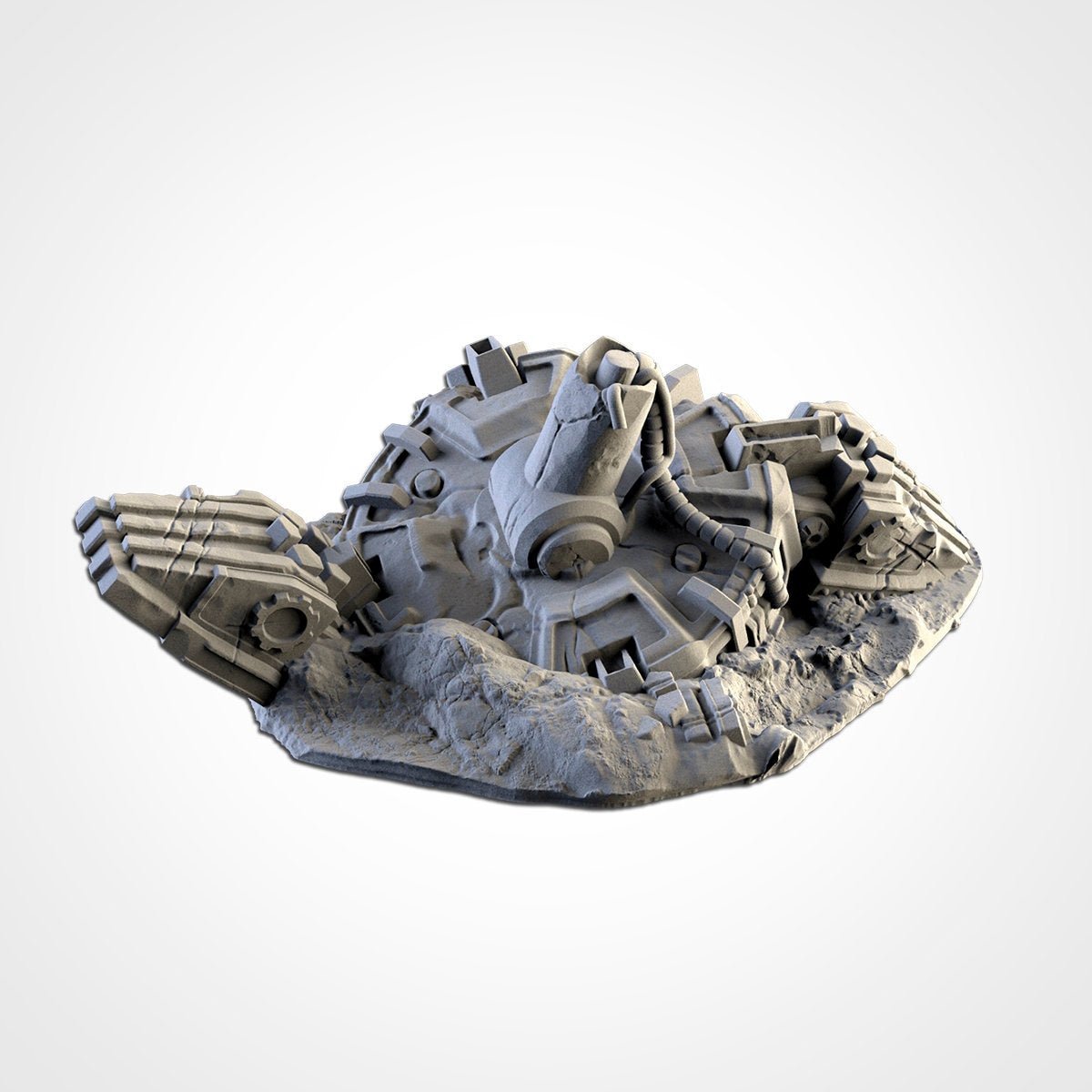 Fallen Titan - Scifi Terrain - 3D Printed PLA Plastic - Sigmarite Boutique
