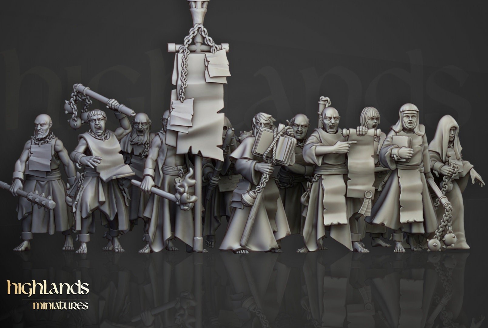 Fanatical Zealots - Highlands Miniatures - Sigmarite Boutique