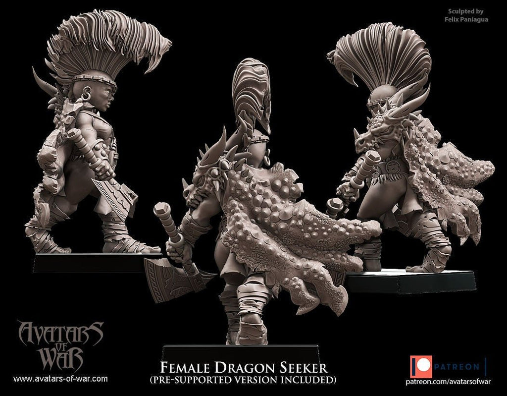Female Dwarf Dragon Seeker - Avatars of War - Sigmarite Boutique