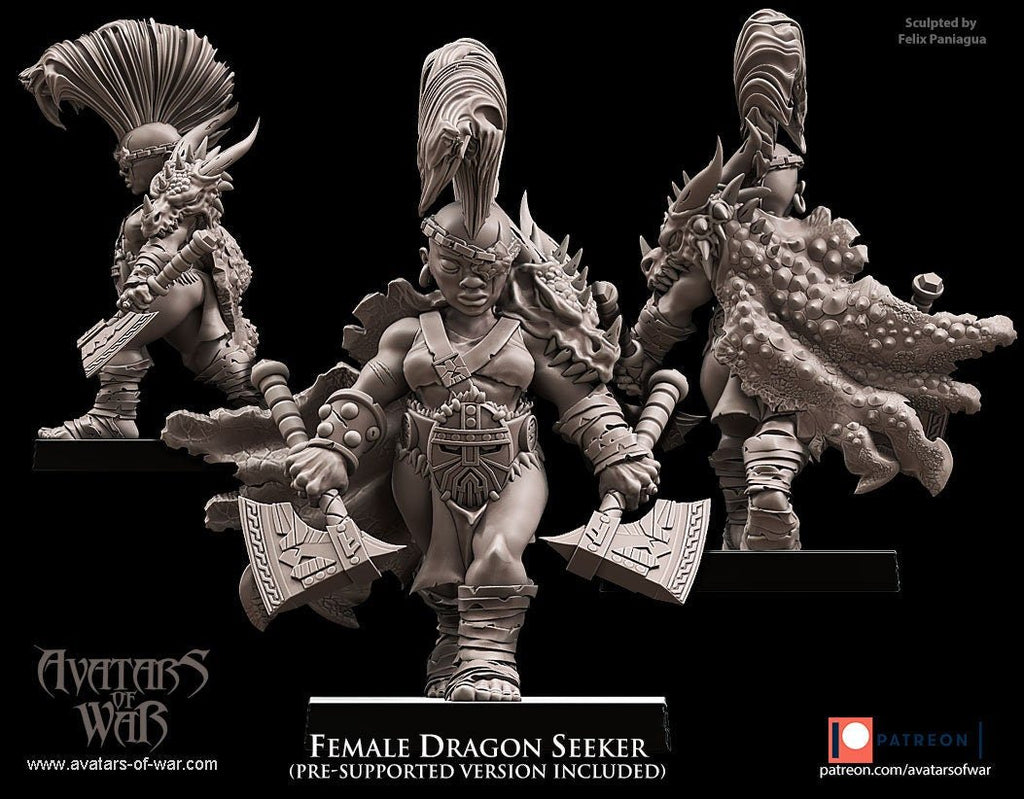 Female Dwarf Dragon Seeker - Avatars of War - Sigmarite Boutique