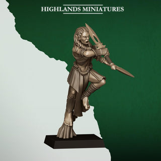 Feral Elf Bladesingers Resin Fantasy Miniature Unit for Tabletop Wargaming - Highlands Miniatures - Sigmarite Boutique