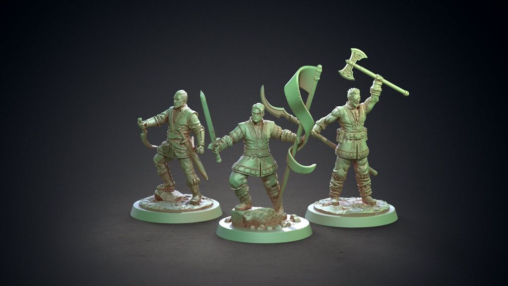 Fianna Warriors - Celtic Mythology - Clay Cyanide - Sigmarite Boutique