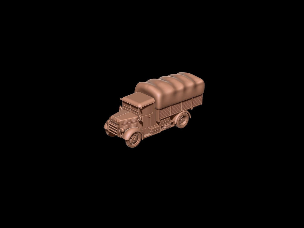 Fiat SPA38R Truck - Italian WWII Military Transport - 3D Printed Resin Miniatures in 6mm, 10mm, 15mm, and 20mm Scale - Eskice Miniatures - Sigmarite Boutique