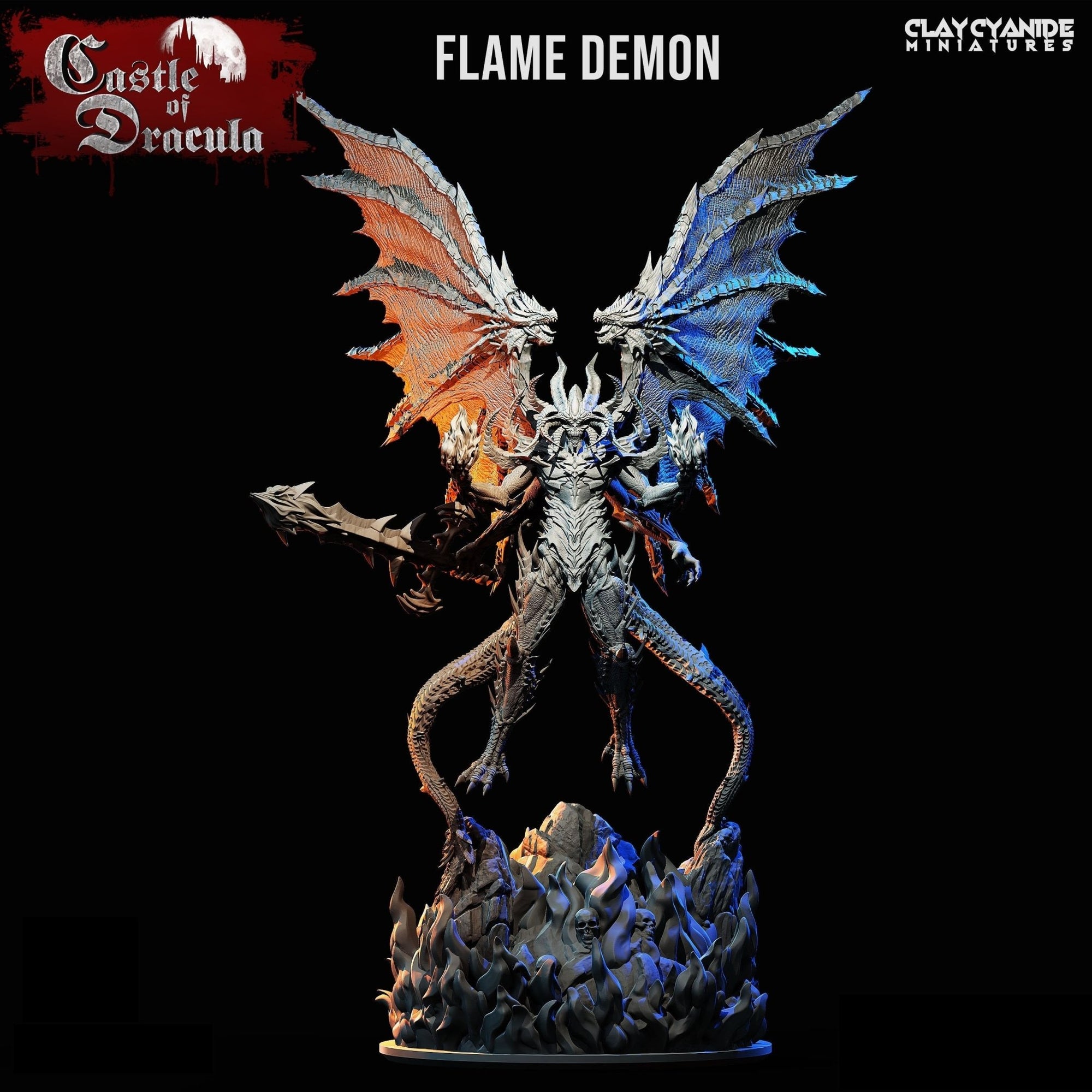Flame Demon - Castle of Dracula - Clay Cyanide - Sigmarite Boutique