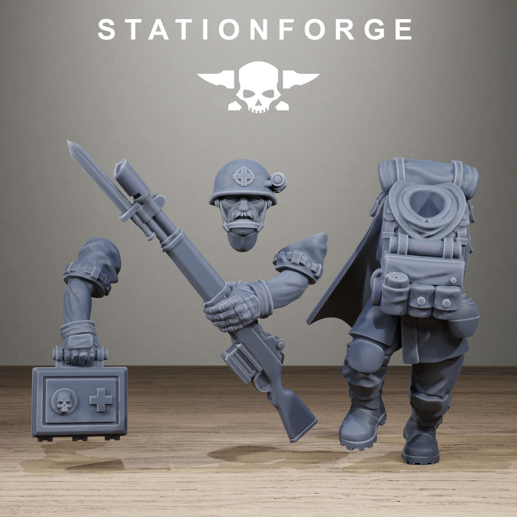 Freeguard Siege Infantry Resin Miniatures for Sci Fi Wargaming, RPGs & Tabletop Gaming - StationForge - Sigmarite Boutique