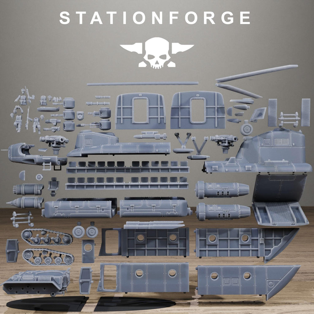 Freeguard Sky Titan Heavy Assault Transport Resin Miniature for Sci Fi Wargaming - StationForge - Sigmarite Boutique
