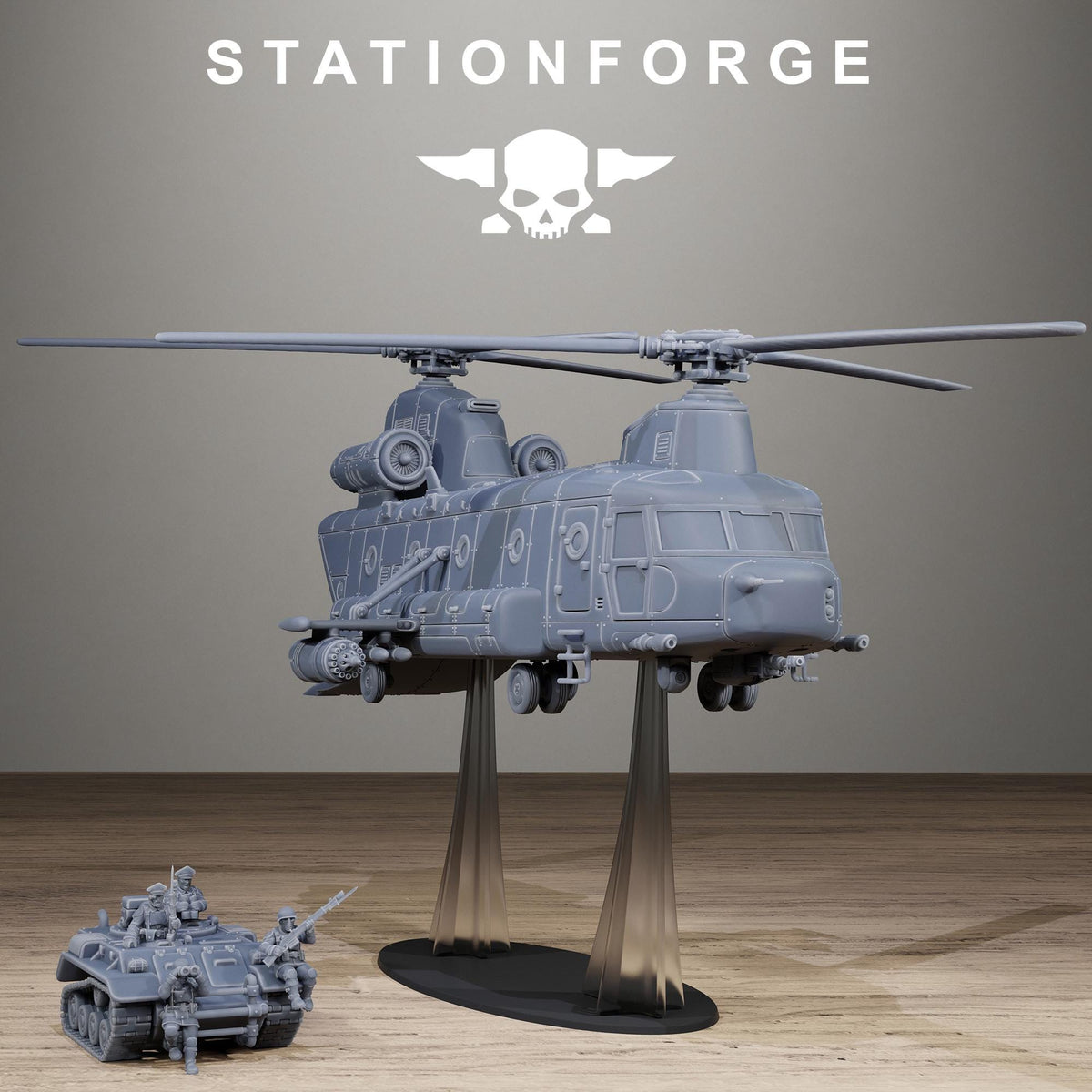 Freeguard Sky Titan Heavy Assault Transport Resin Miniature for Sci Fi Wargaming - StationForge - Sigmarite Boutique