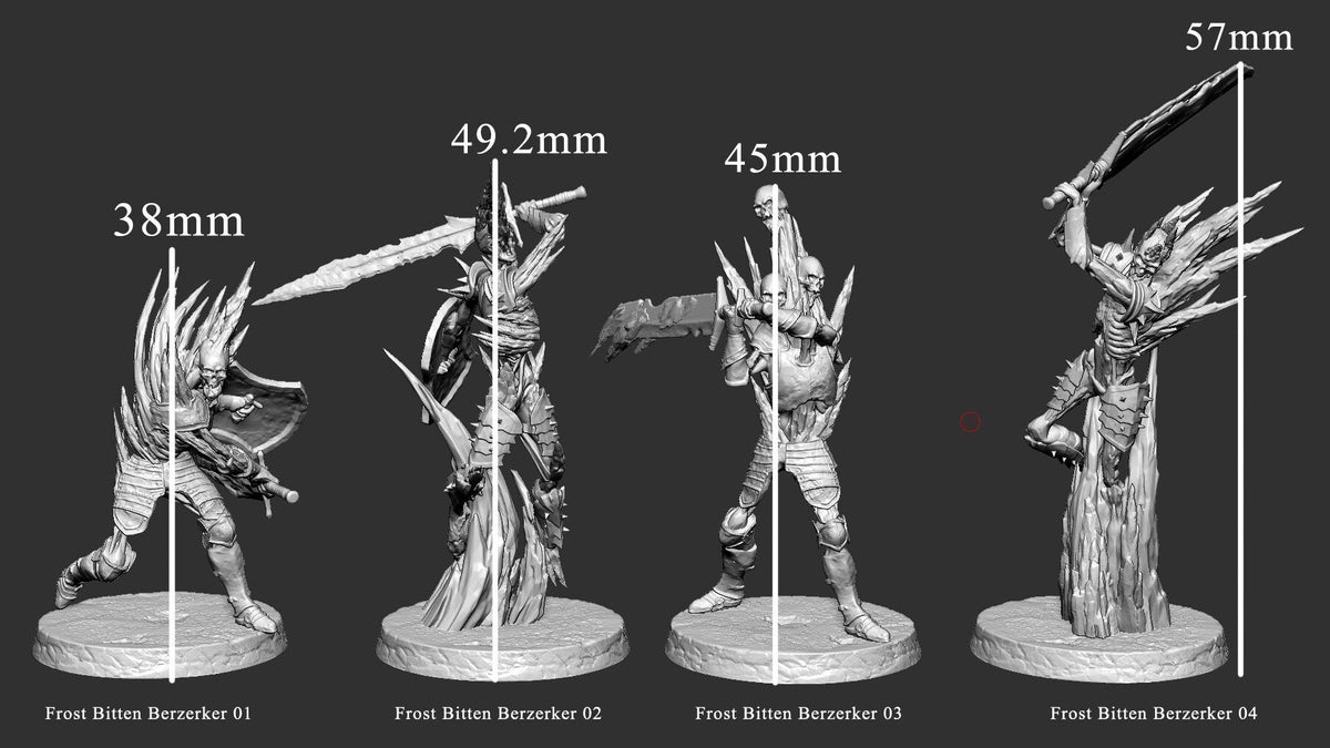 Frost Bitten Berzerkers - Glacial Depths - Mini Monster Mayhem - Sigmarite Boutique