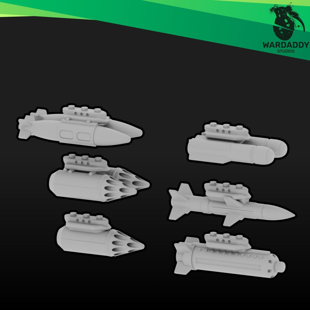 Garuda Dropship - 10mm Sci-Fi Resin Gunship- Wardaddy Studios - Sigmarite Boutique
