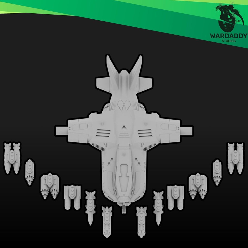 Garuda Dropship - 10mm Sci-Fi Resin Gunship- Wardaddy Studios - Sigmarite Boutique