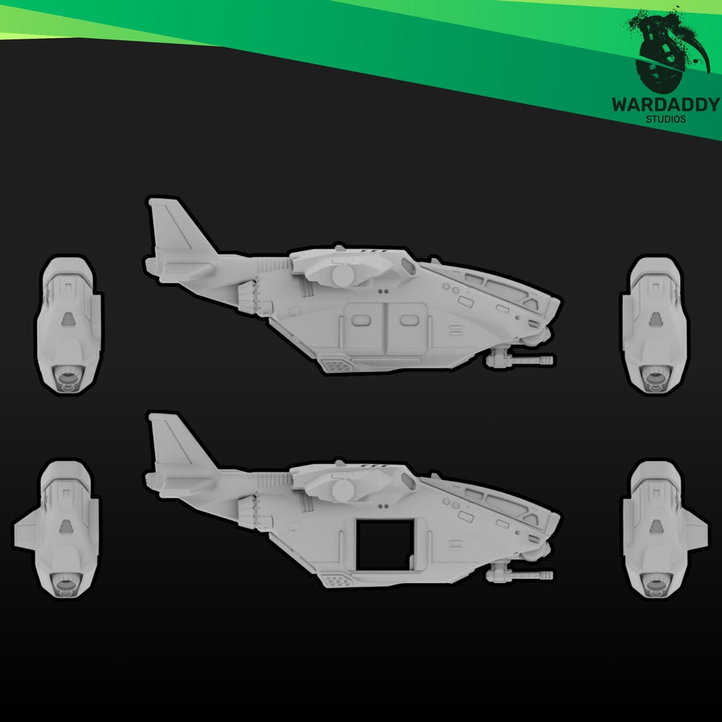 Garuda Dropship - 10mm Sci-Fi Resin Gunship- Wardaddy Studios - Sigmarite Boutique