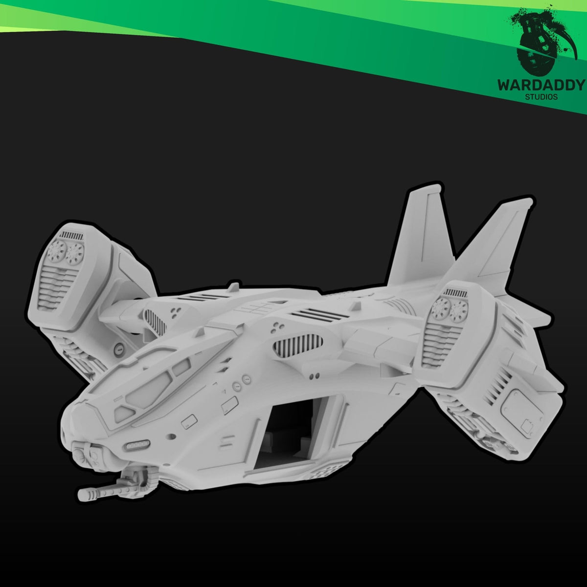 Garuda Dropship - 10mm Sci-Fi Resin Gunship- Wardaddy Studios - Sigmarite Boutique