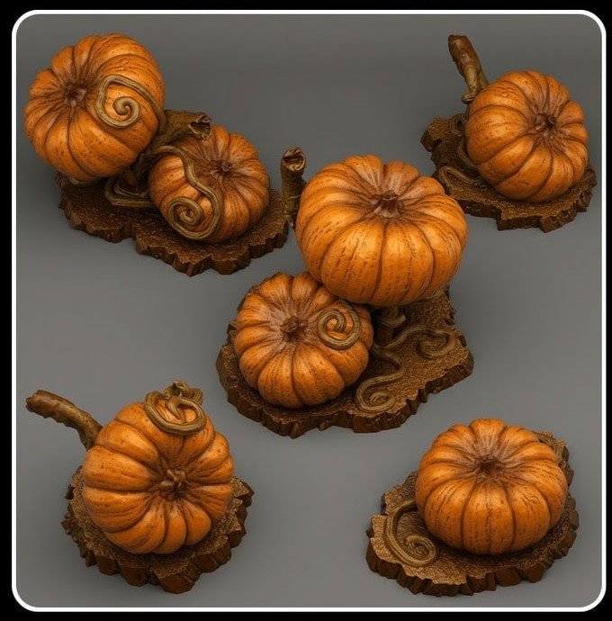 Giant Pumpkins - Fantastic Plants and Rocks - Print Your Monsters - Sigmarite Boutique