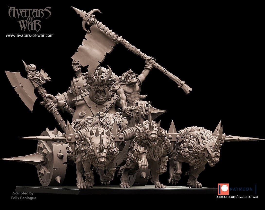 Goblin King on Chariot - Avatars of War - Sigmarite Boutique