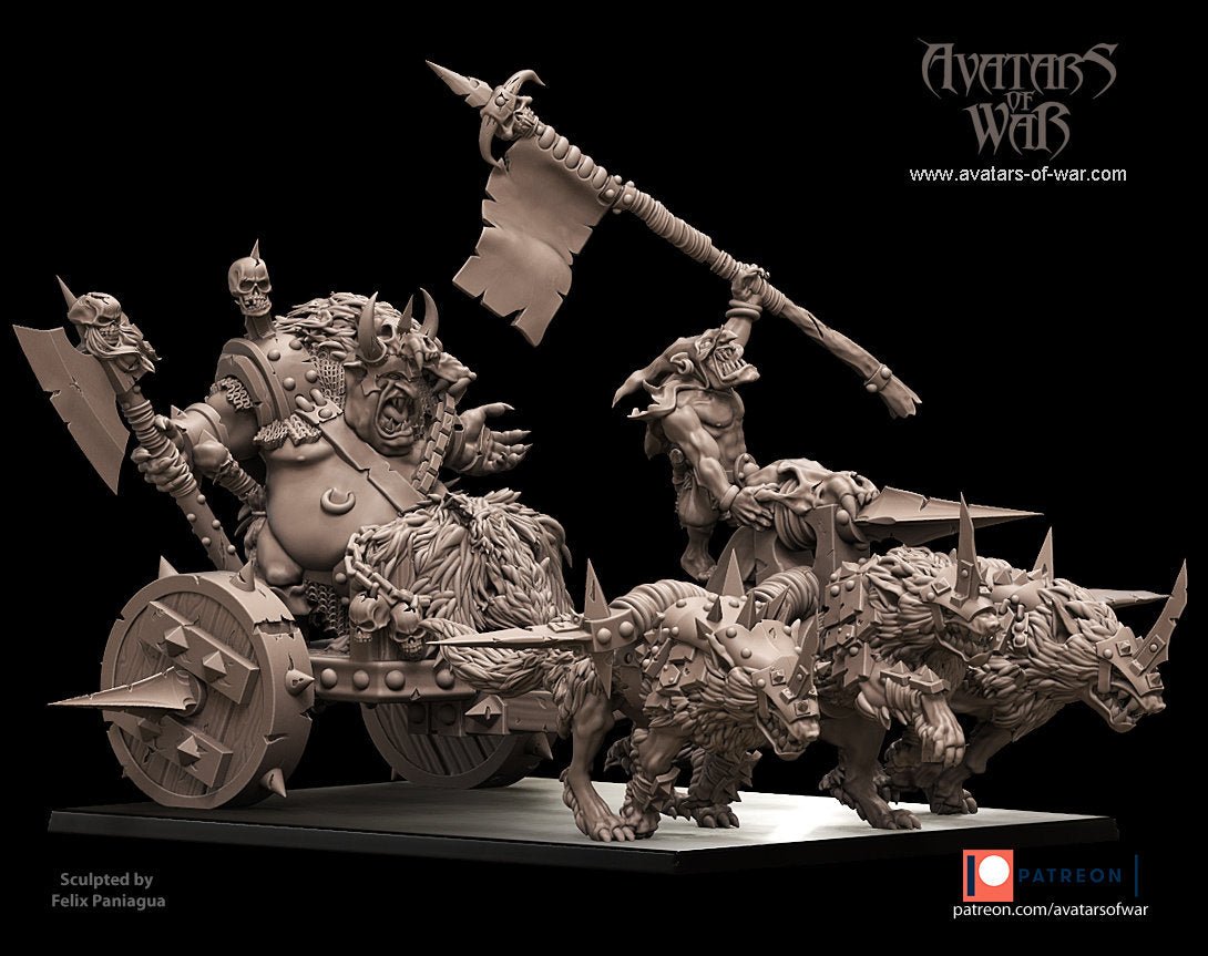 Goblin King on Chariot - Avatars of War - Sigmarite Boutique