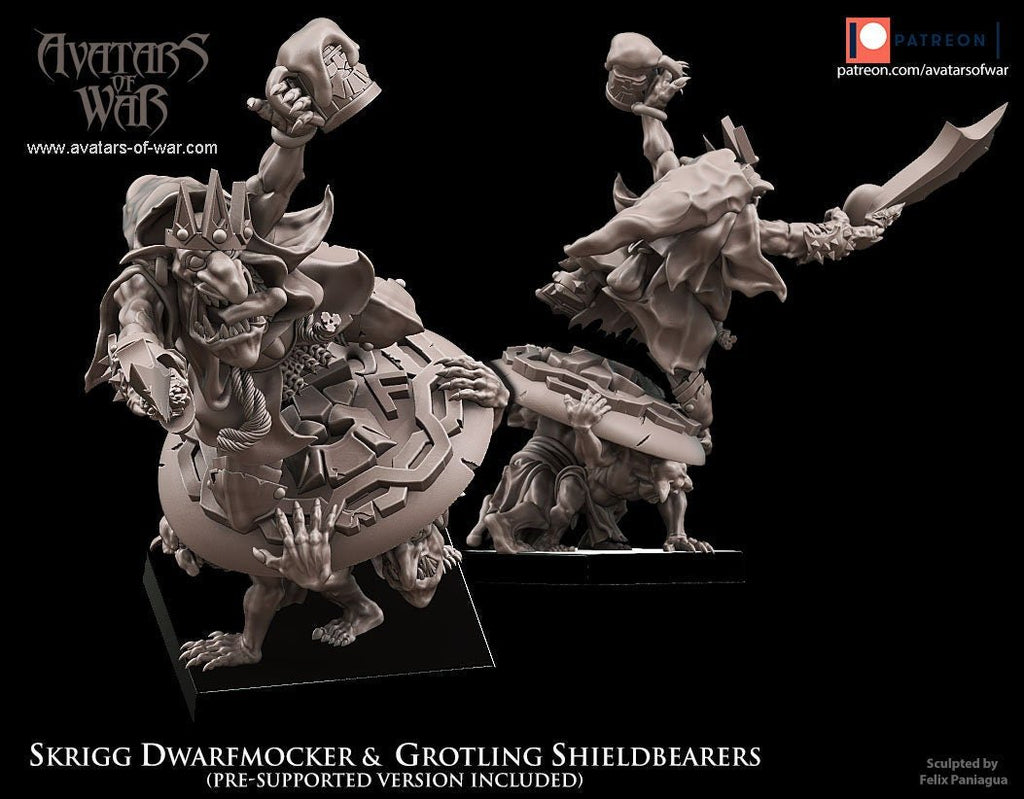 Goblin King Skrigg Dwarfmocker - Avatars of War - Sigmarite Boutique