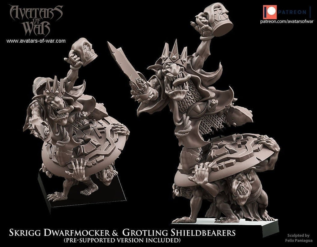 Goblin King Skrigg Dwarfmocker - Avatars of War - Sigmarite Boutique