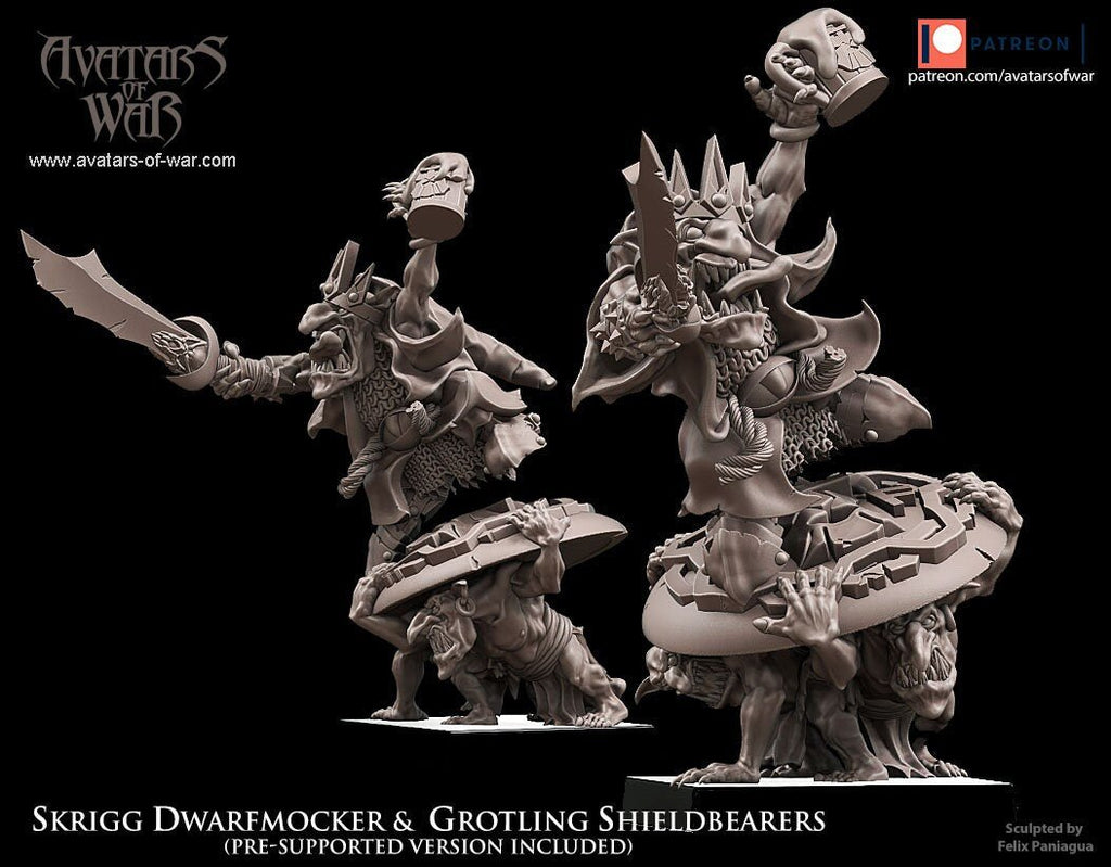 Goblin King Skrigg Dwarfmocker - Avatars of War - Sigmarite Boutique