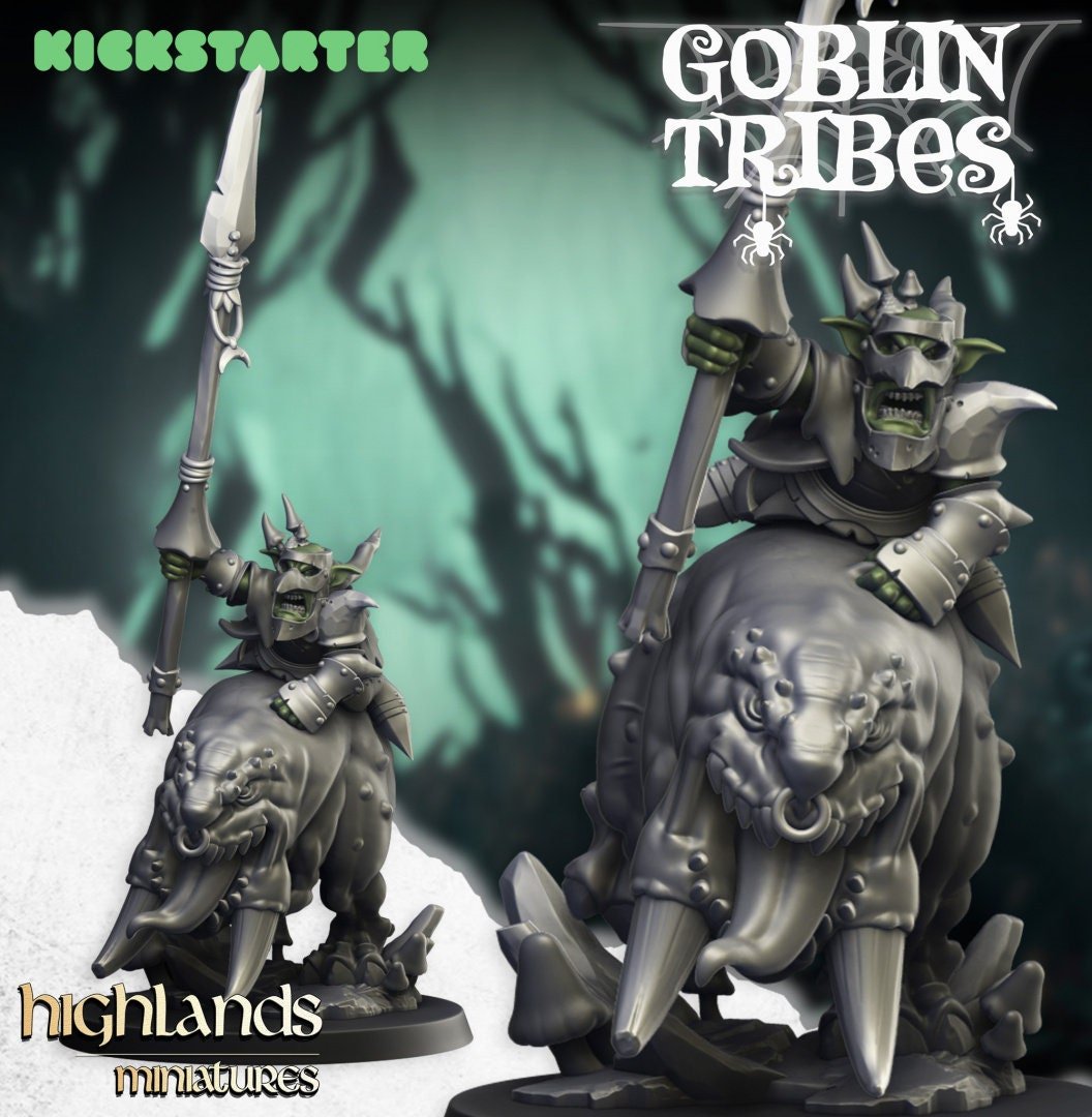 Goblin Leader - Goblin Tribes - Highlands Miniatures - Sigmarite Boutique