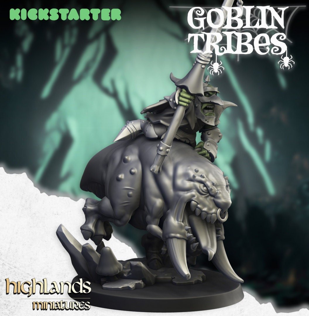 Goblin Leader - Goblin Tribes - Highlands Miniatures - Sigmarite Boutique