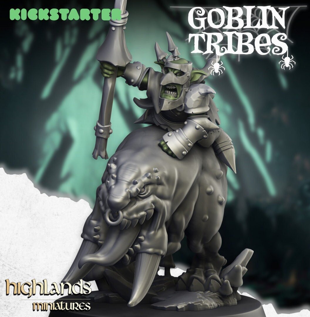 Goblin Leader - Goblin Tribes - Highlands Miniatures - Sigmarite Boutique