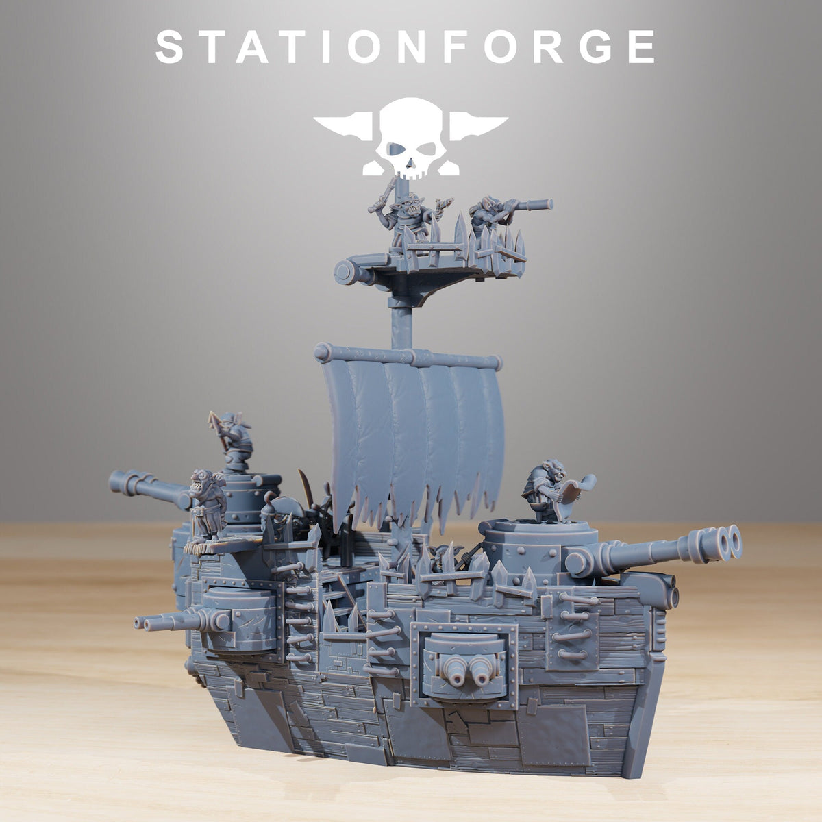 Gobs Short Pearl Battleship - StationForge - Sigmarite Boutique