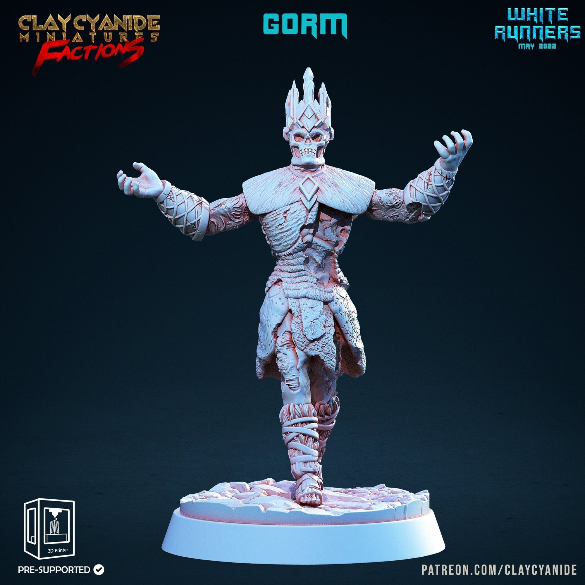 Gorm - White Runners - Clay Cyanide - Sigmarite Boutique