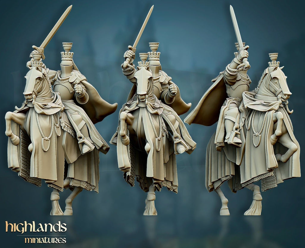 Grail Knight Command - Highlands Miniatures - Sigmarite Boutique