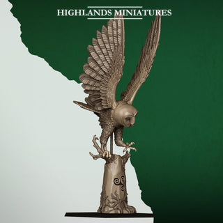 Great Owls & Owl Riders Fantasy Flying Cavalry Resin Miniatures - Highlands Miniatures - Sigmarite Boutique