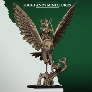 Great Owls & Owl Riders Fantasy Flying Cavalry Resin Miniatures - Highlands Miniatures - Sigmarite Boutique