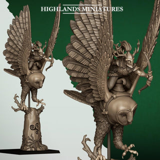 Great Owls & Owl Riders Fantasy Flying Cavalry Resin Miniatures - Highlands Miniatures - Sigmarite Boutique
