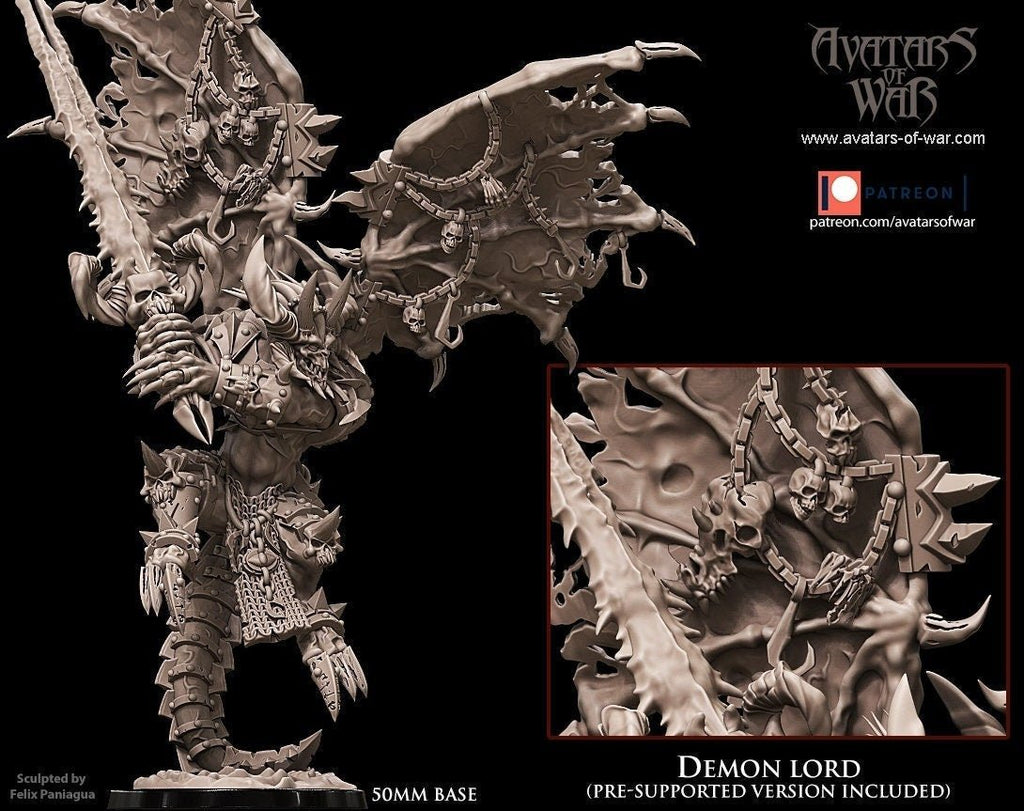 Greater Demon Lord - Avatars of War - Sigmarite Boutique