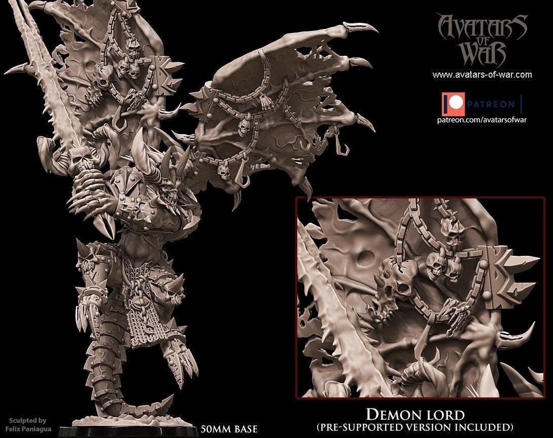 Greater Demon Lord - Avatars of War - Sigmarite Boutique