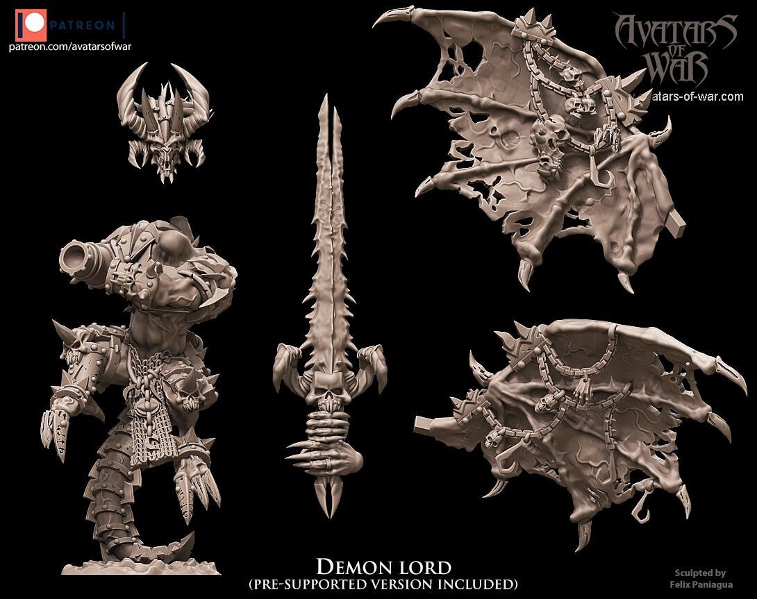 Greater Demon Lord - Avatars of War - Sigmarite Boutique