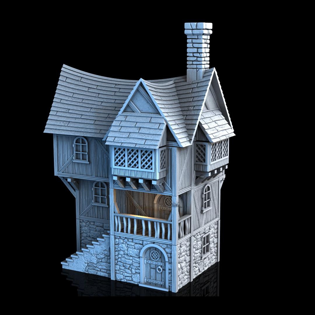 Greendale House - Multi-Level 28mm Tabletop Terrain with Playable Interior - Sigmarite Boutique