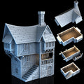 Greendale House - Multi-Level 28mm Tabletop Terrain with Playable Interior - Sigmarite Boutique